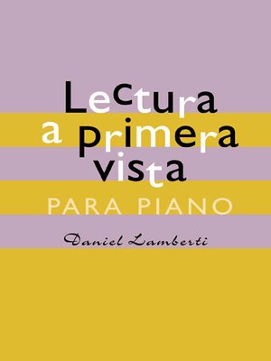 cover image of Lectura a primera vista para piano